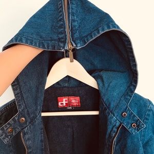 Vintage Diesel Jean Jacket with Hood